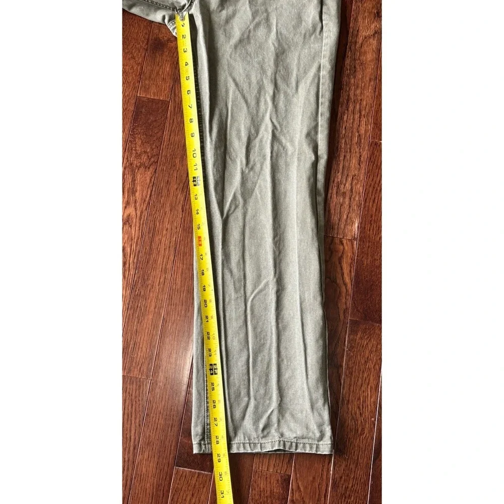 Orvis Pants‎ Mens 32x30 Canvas Leather Trim Green